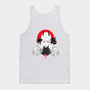 Vaporwave Samurai Japanese Warrior Tank Top